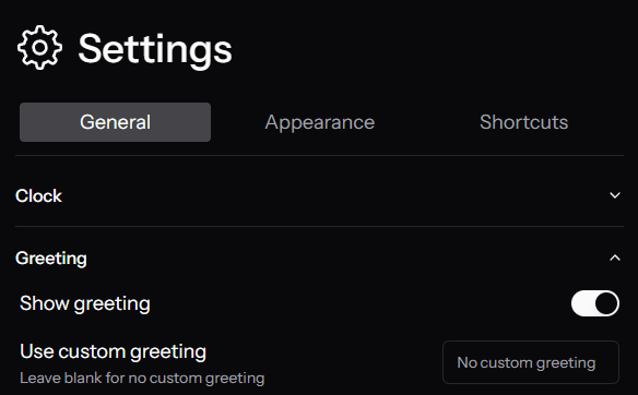 Spring Tab settings preview